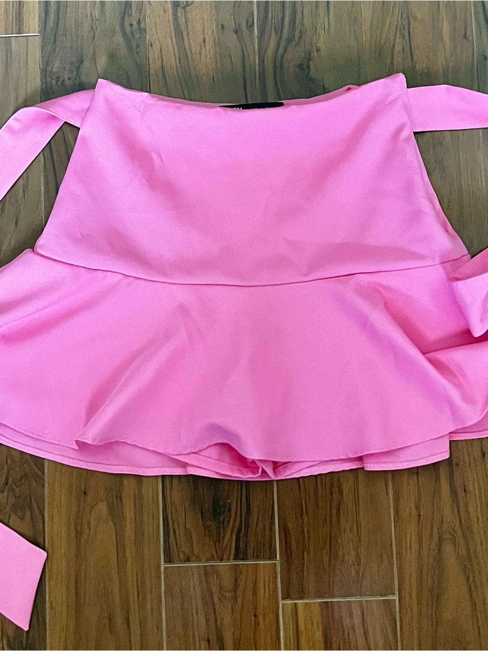 Zara Women’s Pink Ruffle Mini Skirt
